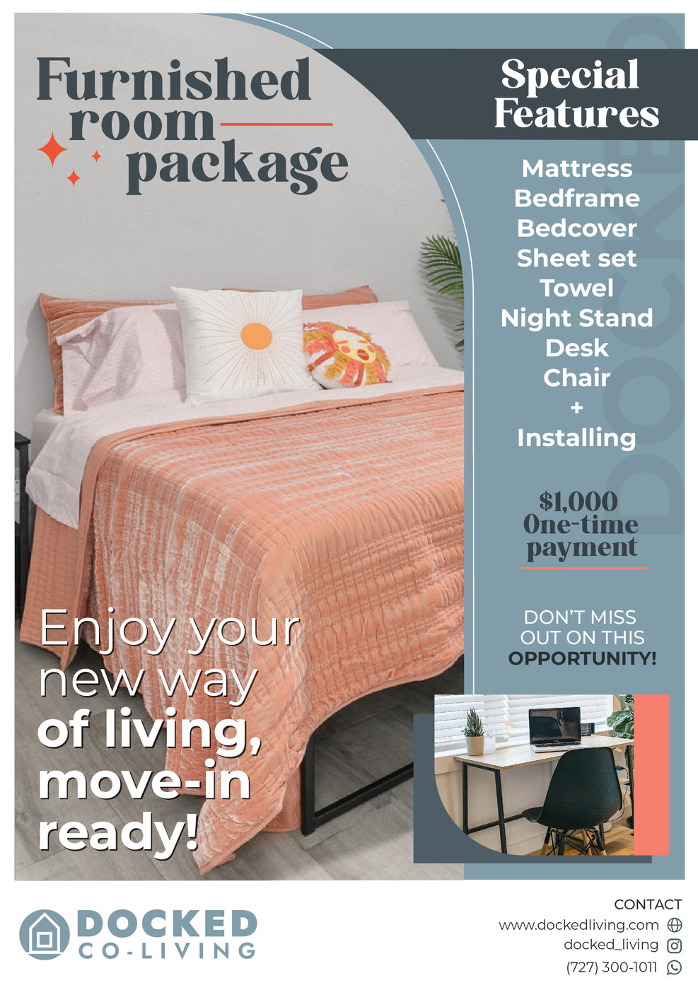 Furnished room package flyer
