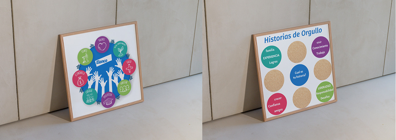 Elanco recognition boards — Historias de Orgullo