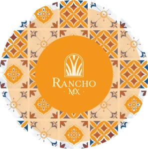 Rancho MX tile-pattern brand badge