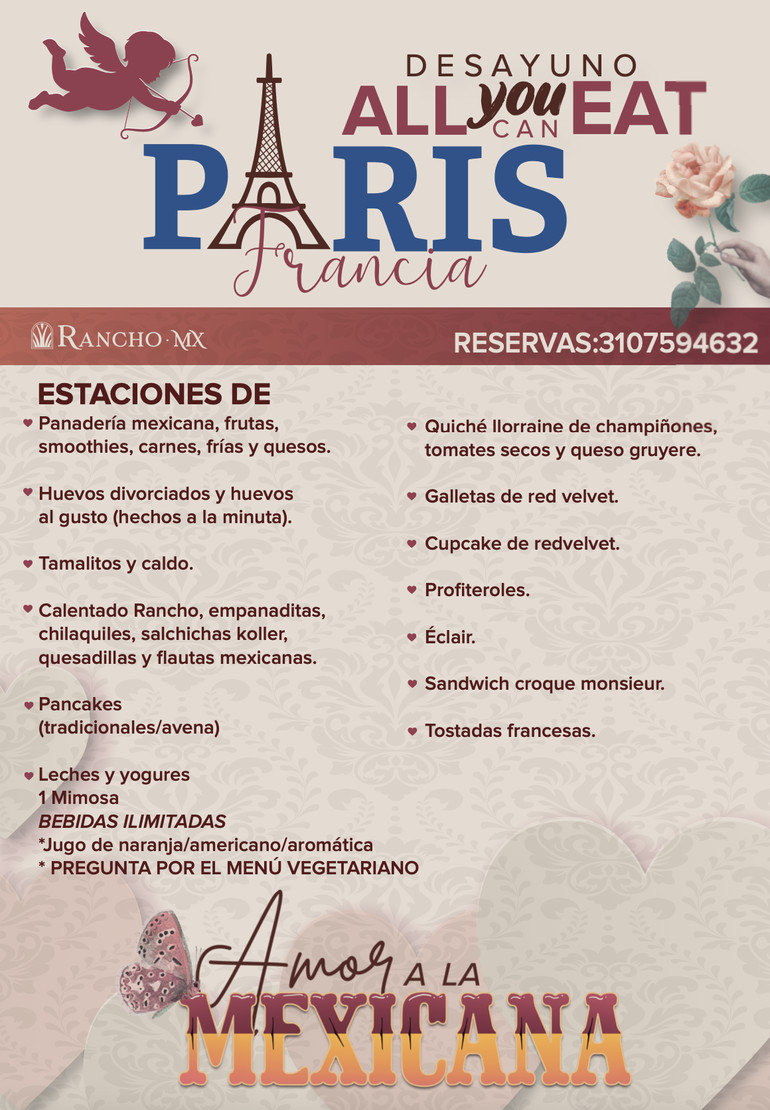 Desayuno All You Can Eat — París, Francia