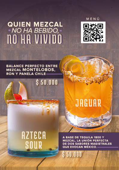 Quien mezcal no ha bebido, no ha vivido — Azteca Sour y Jaguar